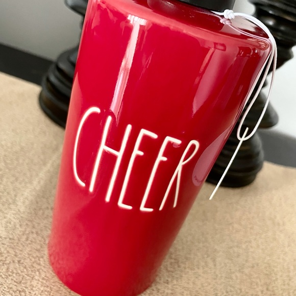 🆕Rae Dunn Ceramic CHEER Soap Pump Dispenser - Picture 2 of 2